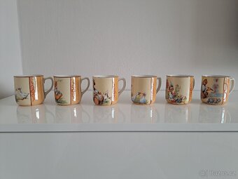 Sada porcelánových hrnků A. L. Salač (6 ks) - 2