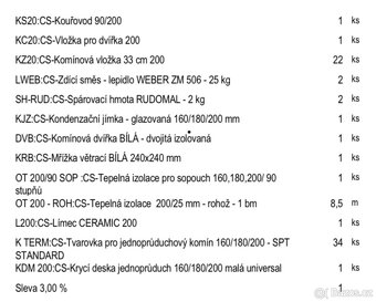 CS komin 8,5 metru , průměr 200mm - 2