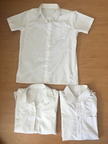 2x bílé košile 146/158/164 - 2