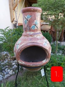 Aztécký keramický stolní gril - 2