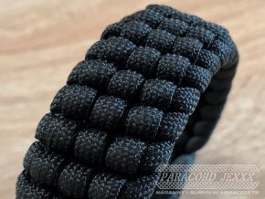 PARACORD náramek (18cm) black - 2