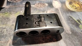 Trojzásuvka s USB do autozásuvky - 2