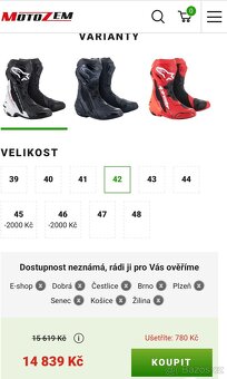 Boty Alpinestars Supertech R černo-bíle - 2