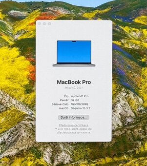 NOVÝ MacBook Pro 16” 2021/32GB RAM/M1 PRO/512GB SSD/Záruka - 2