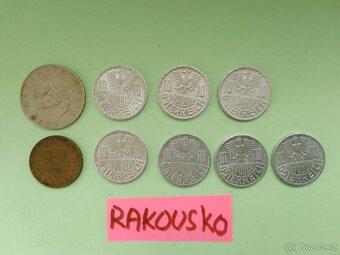 mince Rakousko,NDR,USA,Španěl. -cena za vše - 2