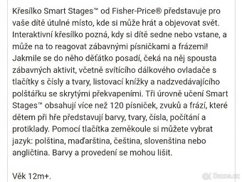 Křesílko Fisher Price - 2
