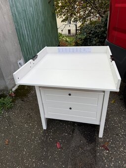 Přebalovací komoda IKEA Sundvik - bíl. mořena - 2