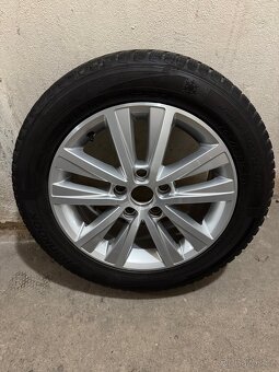 Alu kola VW 5x112 R16 s pneu Hankook zimní - 2