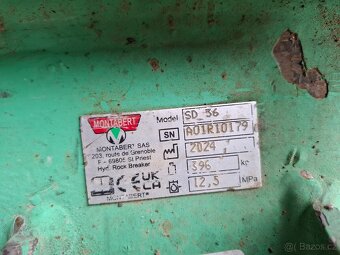 Prodám Hydraulické kladivo Montabert SD36 - 2