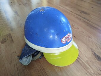 Přilba hříbek kokos na moped motocykl veterán - 2