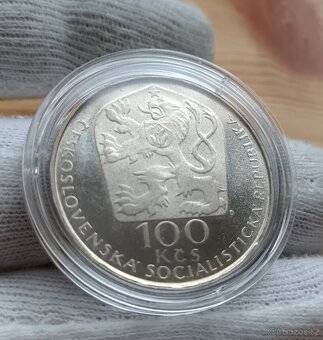 100kč 1977 Václav Hollar Proof provedení - 2