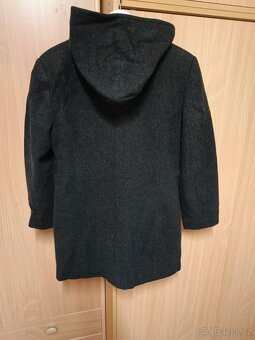 Vlněný ¾ kabát s kapucí, dámský - 2