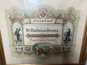 Diplom – obraz VLTAVAN. - 2