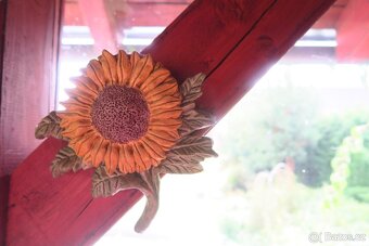 Dekorace - slunečnice,do pergoly, na zeď - 2