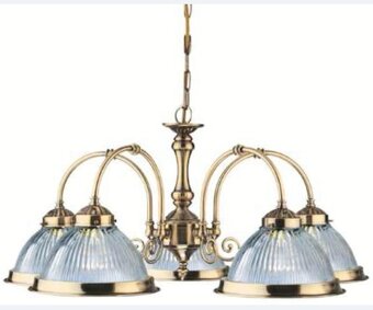 Lustr + 4 nástěnné lampyčky - 2