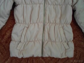 Růžová bunda bundička kabát kabátek H&M - 122, 128 - 2
