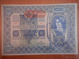 1000 Kronen  1902, sér. 2566, vzácná varianta,UNC - 2