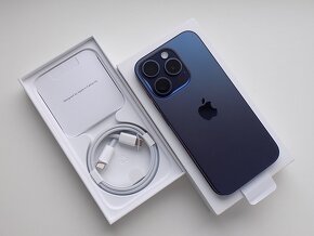 APPLE iPhone 15 Pro 128GB Blue Titanium - ZÁRUKA - NOVÝ - 2