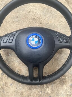 Volant bmw e46 tříramenný s multifunkcemi PĚKNÝ STAV - 2
