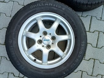 ALU kola 4x108 R15 + letní pneu Barum - 2