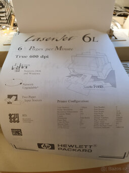 prodám 2ks laserové tiskárny HP LaserJet 6L s tonery - 2