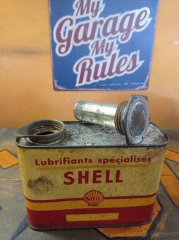 Plechovka od oleje Shell 1l - 2
