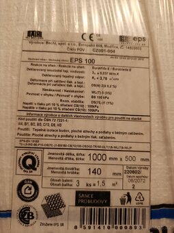 Prodám - Tepelná izolace BACHL EPS 100 - 2
