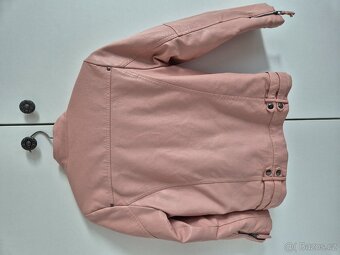 PU dětská bunda s kožíškem vel 150cm - 2