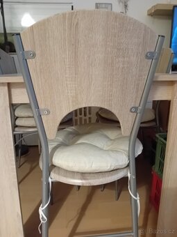 Stůl + 4 židle lamino, barva dub Sonoma - 2