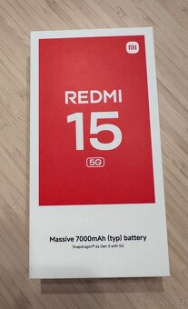 Xiaomi redmi 15 5G 4gb/128 gb - nový, nevybalený se zárukou - 2