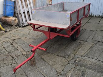 Sklápěcí robustní vozík nejen k malotraktoru MF-70 - 2