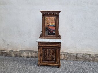 KRÁSNÁ STARÁ KOMODA SE ZRCADLEM - 2