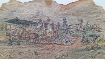 Malovaný pergamen - 2