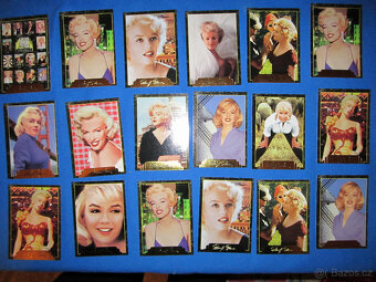 Staré žolíkové karty 1960 a M.Monroe a Pokémon karty - 2