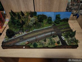 Kolejiště TT - diorama 74x57 cm - 2