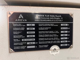 Vysokonapěťový rozvaděč AREVA - 2