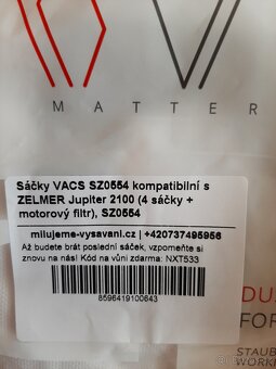 Sáčky do vysavače Zelmer Jupiter 2100 - 2