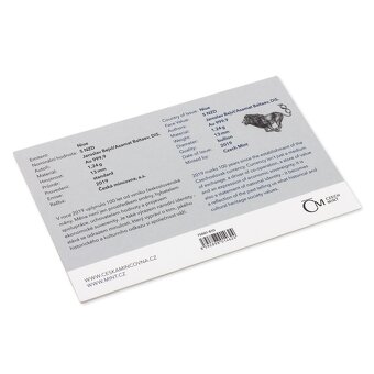 Český lev 2019 1/25 měna 500ks - 2