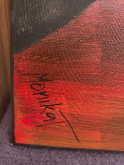 Abstraktní akrylový obraz – originál od umělkyně Moniky T. - 2