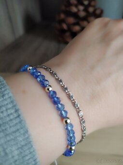 Set náramků modrý ocel - 2