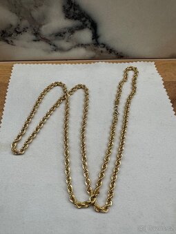 Zlatý 14kt valis řetízek 65cm - 2
