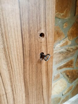 Interiérové plné dveře levé 80 ořech CPL - 2