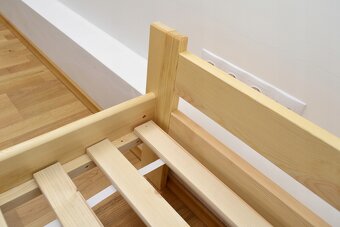 Nová postel borovice 80x200 cm masiv + rošt - 2