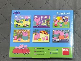 Dino Peppa Pig dřevěné kostky – úplně nové, nerozbalené - 2