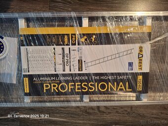 Nový žebřík profesionální 5 příček délka 1,43 m. Drabest - 2