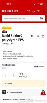 Nenasakavy soklovy polystyren 50 mm - 2