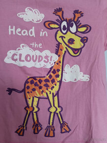 Dívčí růžové tričko se žirafou - značka Cherokee - 2