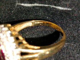 Zlaty damsky prsten Diamanty a ine Punc 0,375 - 2