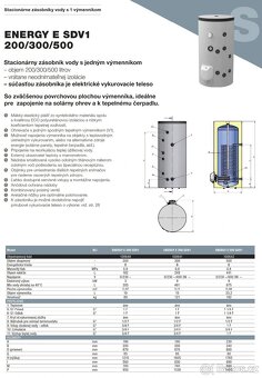 Ohřívač TUV ENERGY E200 SDV1 stacionární 200 L, pro tepelné - 2