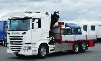 Scania G 490 - 6x2 - Valník + HR-HMF 3220 K7 - 2
